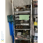 Rack/Tray/Pan Trolley Stainless steel Bakery 600x400mm 15 tier 470x620x1700mm - RT6415