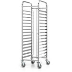 Rack/Tray/Pan Trolley Stainless steel Bakery 600x400mm 15 tier 470x620x1700mm - RT6415