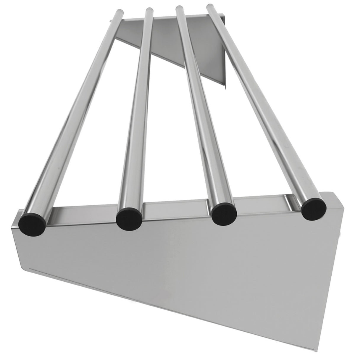 Commercial Stainless Steel Wall Mounted Rack 600×300×230mm 4 Tube - RTW130060