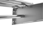 Commercial Stainless Steel Wall Mounted Rack 2000×300×230mm 4+1 Tube with 18 S Hooks - RTW230200