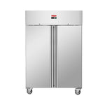 Contender 1200L Double Door Stainless Steel Refrigerator with Castors