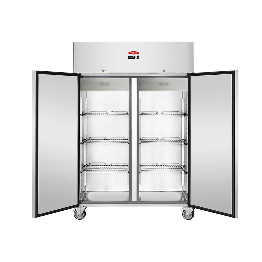 Contender 1200L Double Door Stainless Steel Refrigerator with Castors