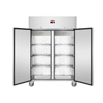 Contender 1200L Double Door Stainless Steel Refrigerator with Castors