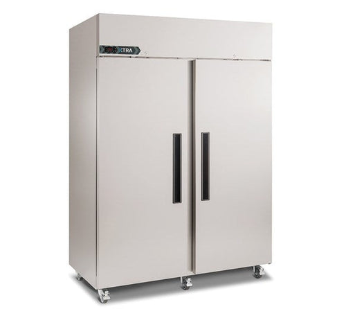 Foster Xtra XR1300H 1300L Double Door Upright Refrigerator with Castors
