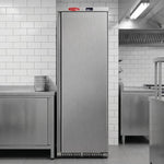 Contender 400L Stainless Steel Upright Refrigerator