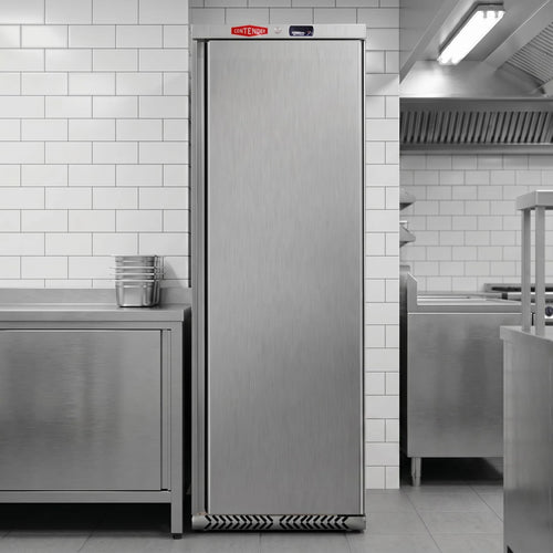 Contender 400L Stainless Steel Upright Refrigerator
