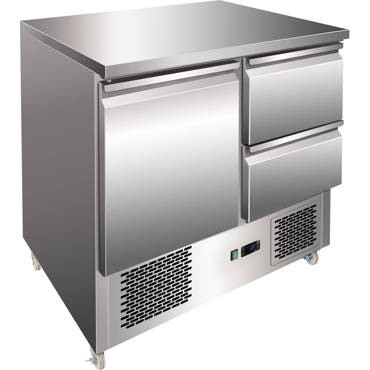Refrigerated prep Counter 1 door 2 drawers - 2DS11