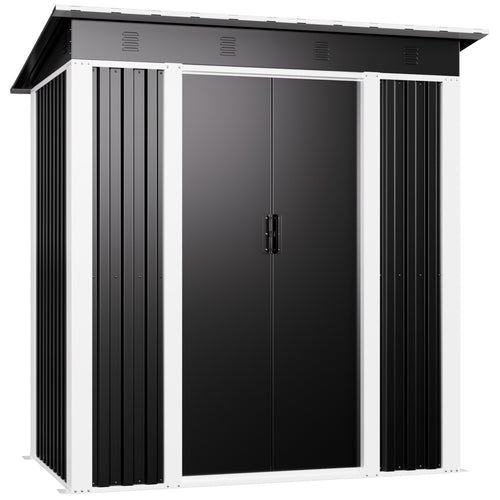 Outdoor Steel Storage Shed 6 x 4ft 1800 x 1200 x 1850mm - SART102