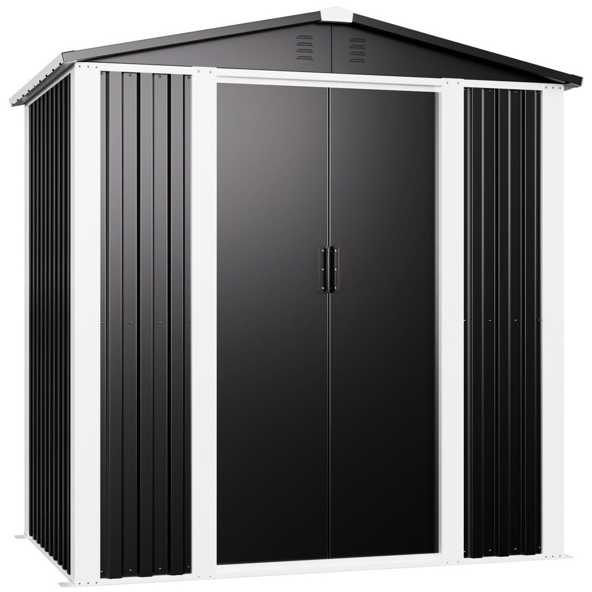 Outdoor Steel Storage Shed 6 x 4ft 1800 x 1200 x 1850mm - SART106