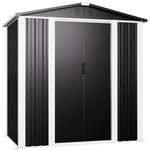 Outdoor Steel Storage Shed 6 x 4ft 1800 x 1200 x 1850mm - SART106