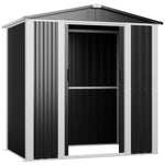 Outdoor Steel Storage Shed 6 x 4ft 1800 x 1200 x 1850mm - SART106