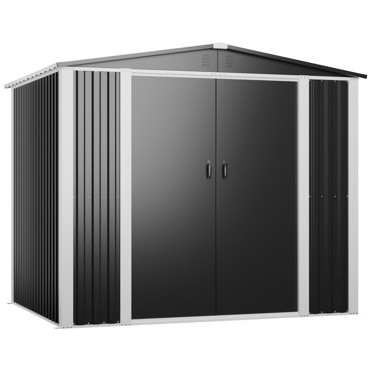 Outdoor Steel Storage Shed 8 x 6ft 2400 x 1800 x 2050mm - SART108