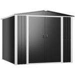 Outdoor Steel Storage Shed 8 x 8ft 2400 x 2400 x 2050mm - SART112
