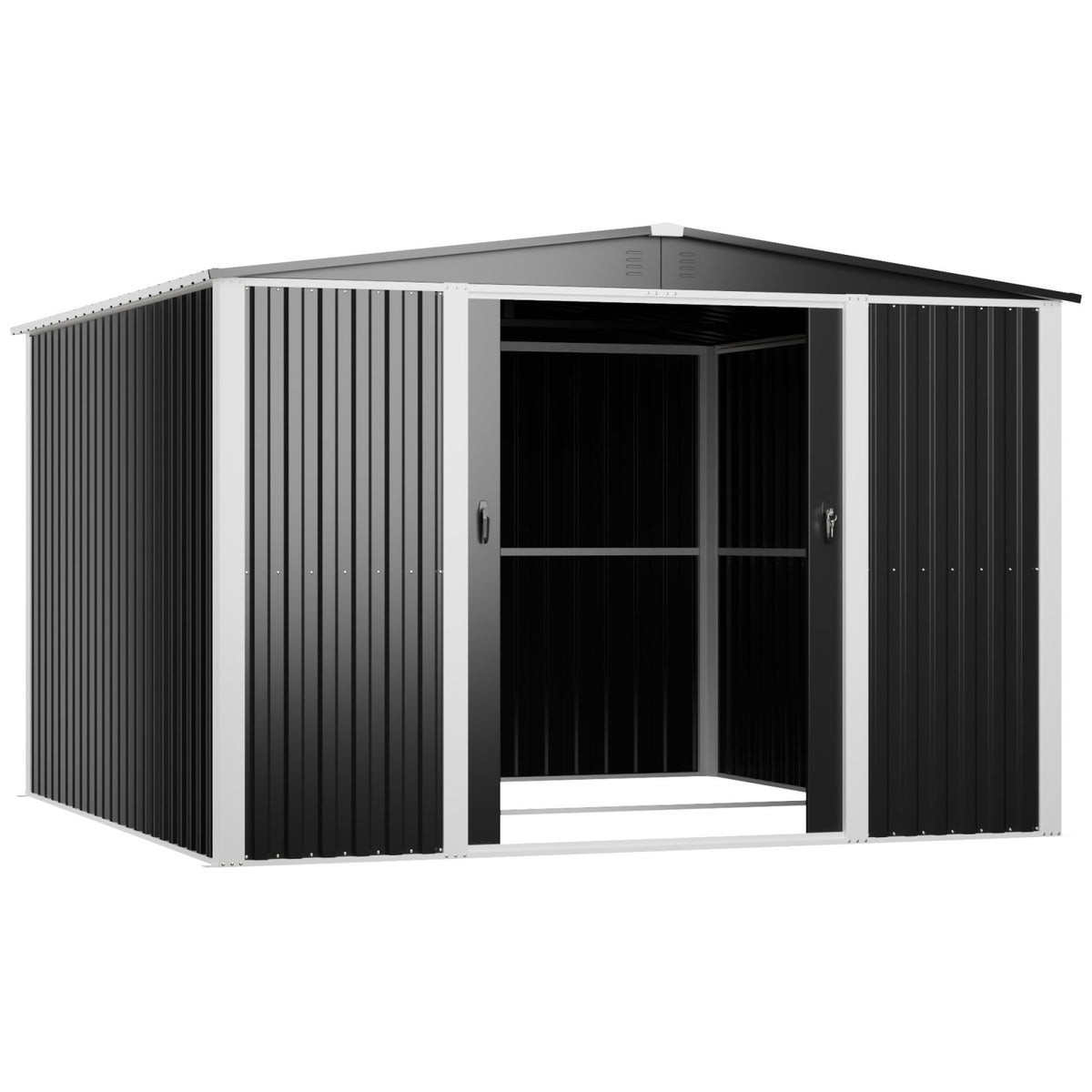Outdoor Steel Storage Shed 10 x 10ft 3000 x 3000 x 2050mm - SART114