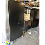 Professional Black 2 Door Lockable Steel Tool Cabinet with 4 Adjustable Shelves 800x420x1830mm - SART216