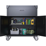 Professional Mobile Black 2 Door 1 Drawer Steel Tool Cabinet 800x420x900mm - SART222