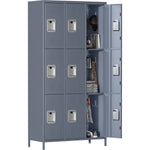 Commercial Grey 9 Door Locker 900x400x1830mm - SART240