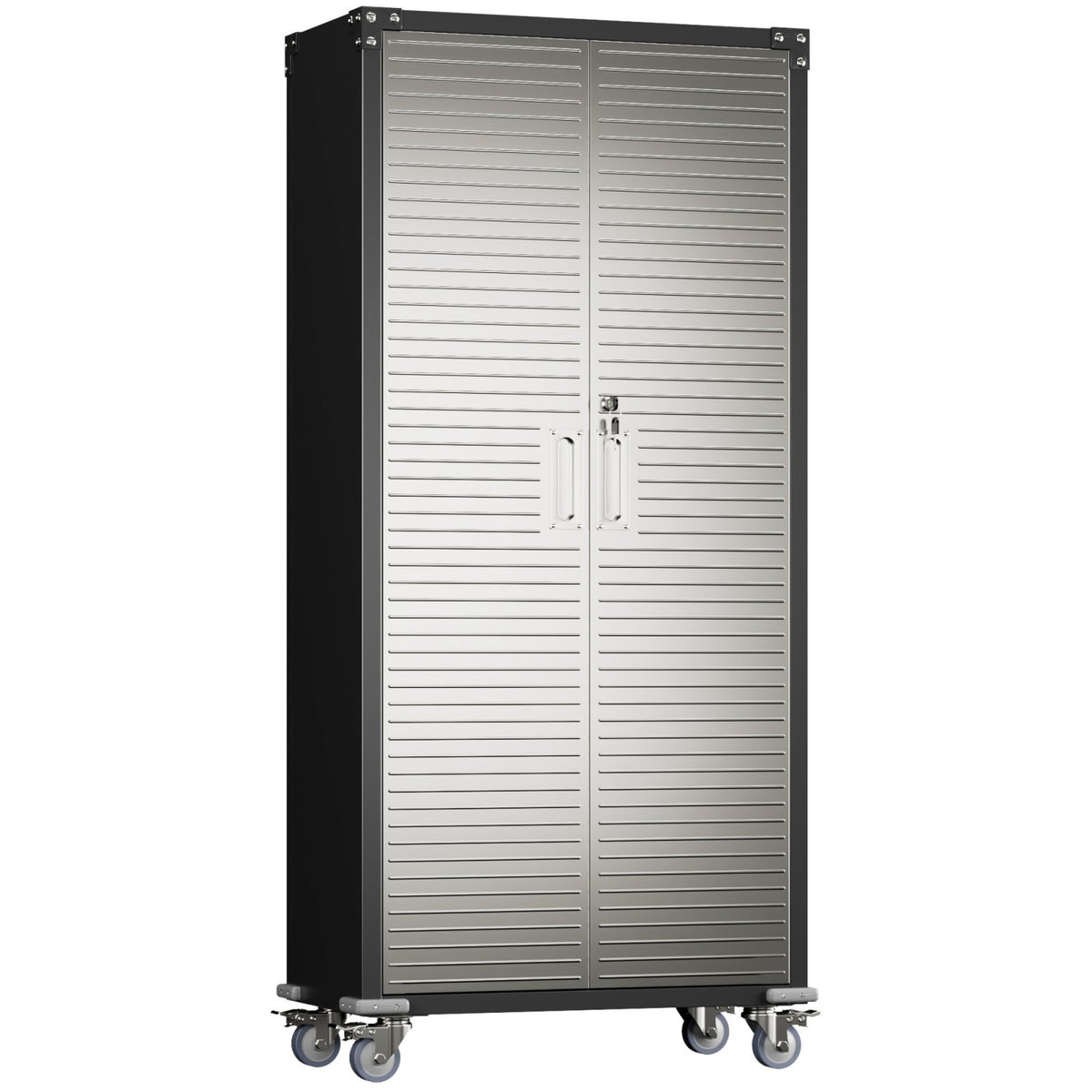 Lockable Mobile Steel Storage Cabinet 820 x 410 x 1830mm - SART302