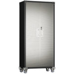 Lockable Mobile Steel Storage Cabinet 820 x 410 x 1830mm - SART302