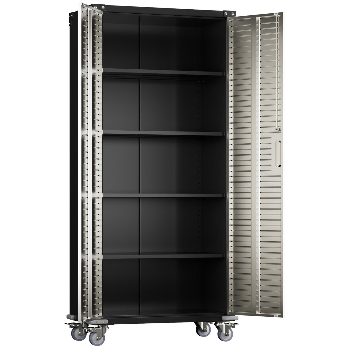 Lockable Mobile Steel Storage Cabinet 820 x 410 x 1830mm - SART302