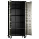 Lockable Mobile Steel Storage Cabinet 820 x 410 x 1830mm - SART302