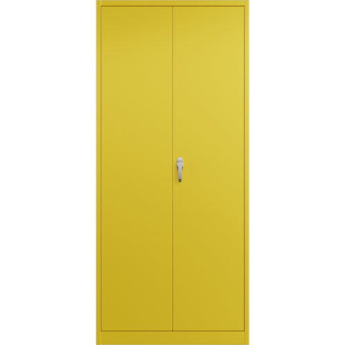 Heavy Duty Steel Upright Storage Cabinet with Double Locking Doors, Yellow - SART704