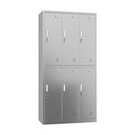 Commercial Stainless Steel 6‑Door Locker 1800×900×420 mm - SARTSS23