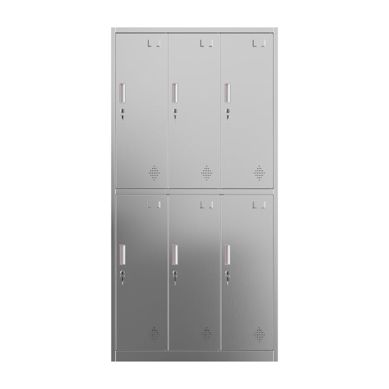 Commercial Stainless Steel 6‑Door Locker 1800×900×420 mm - SARTSS23