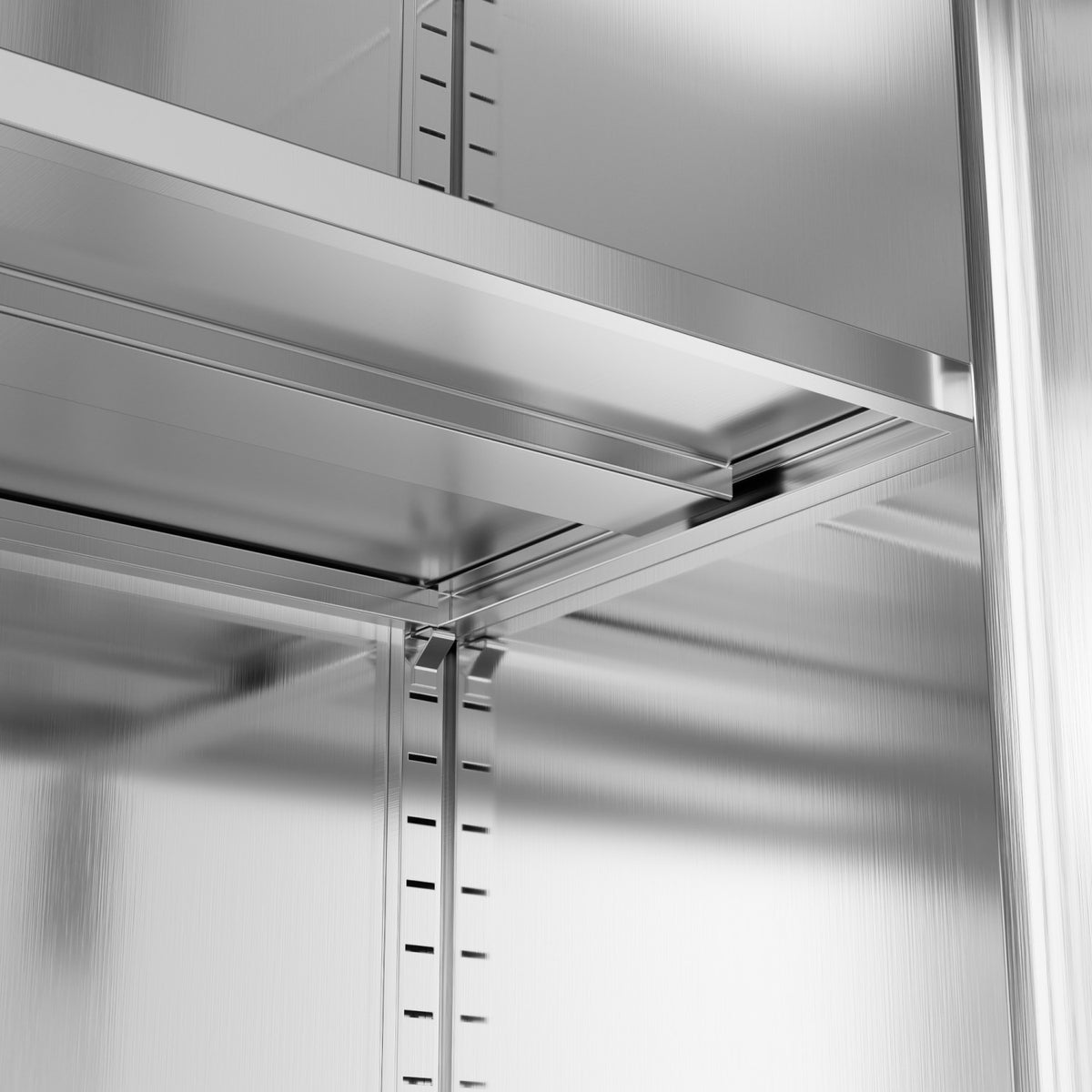 Commercial Stainless Steel Upright Cabinet with 2 Drawers and Double Doors, 900×900mm - SARTSS2DW