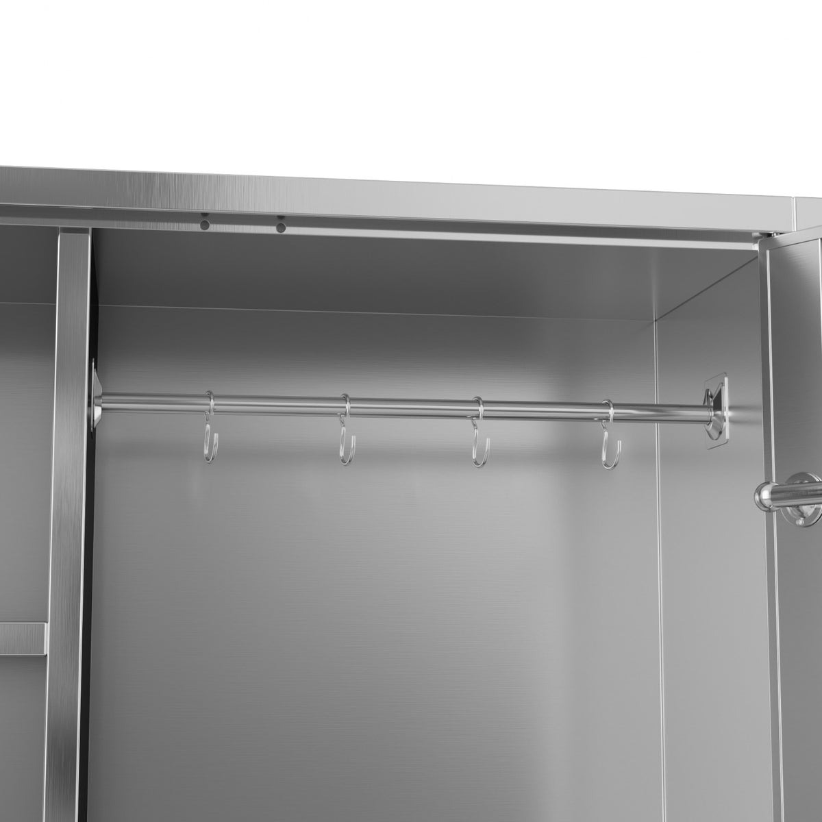 Commercial Stainless Steel Double‑Door Cleaning Cabinet, 1800×900×400 mm - SARTSS3S