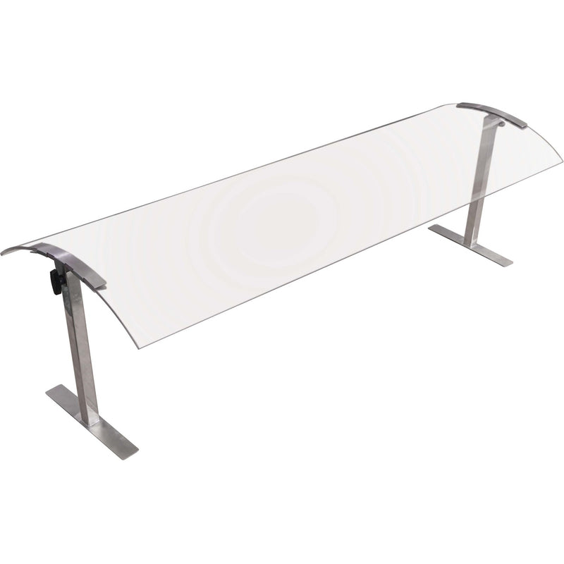Acrylic Stand alone Sneeze guard with Stainless steel frame 1219x417x527mm - SASG1648