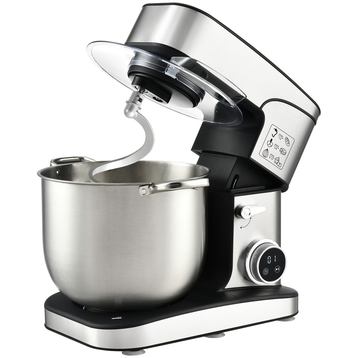 Heavy-Duty Countertop Stand Mixer 16L 2800W with LED Touch Screen Display - SC616DE