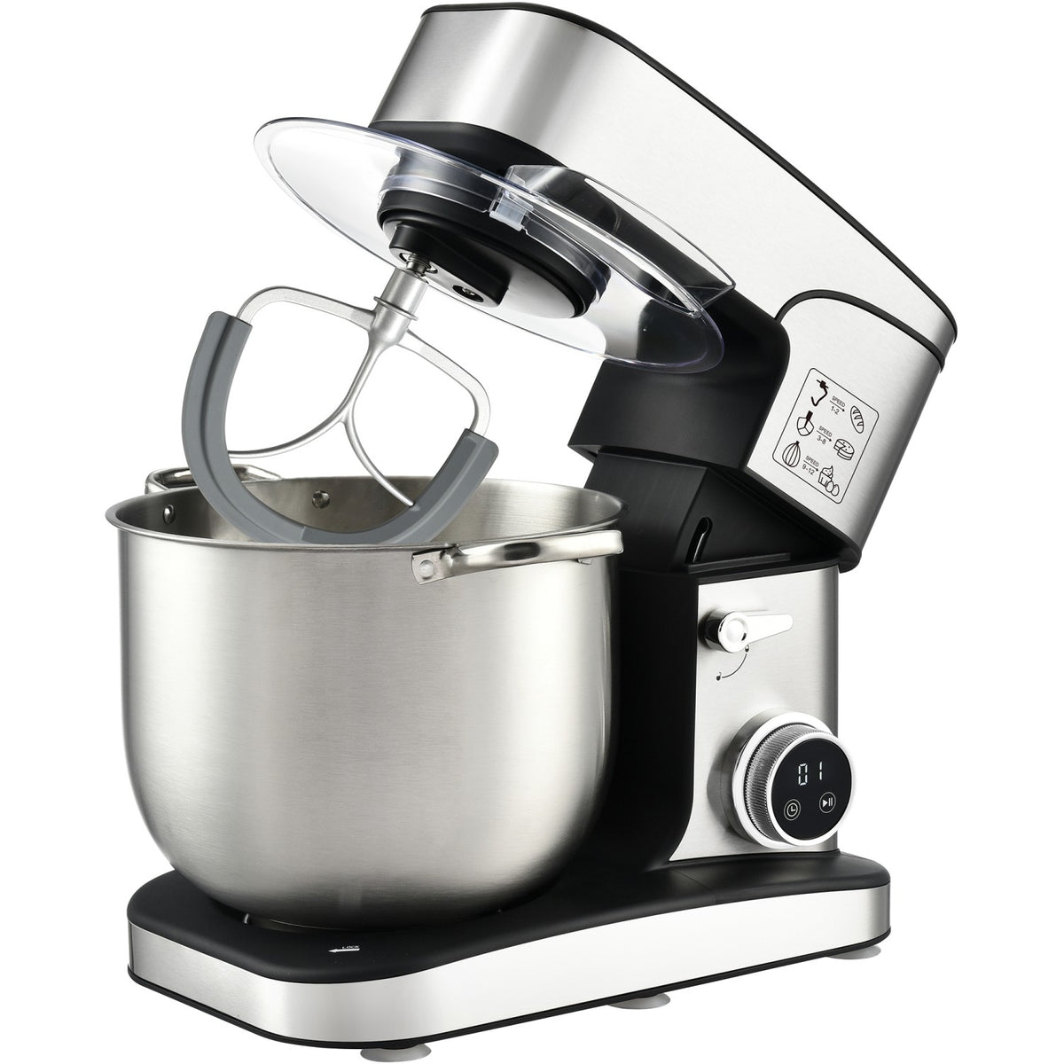 Heavy-Duty Countertop Stand Mixer 16L 2800W with LED Touch Screen Display - SC616DE