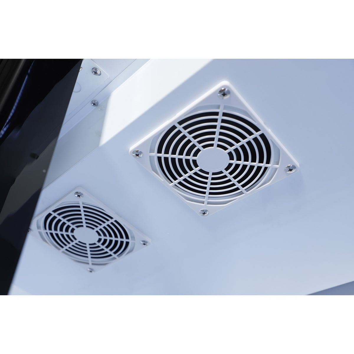 Commercial Upright Display Chiller 615L 2 Glass Door Black 900 x 580 x 1950mm - SC900