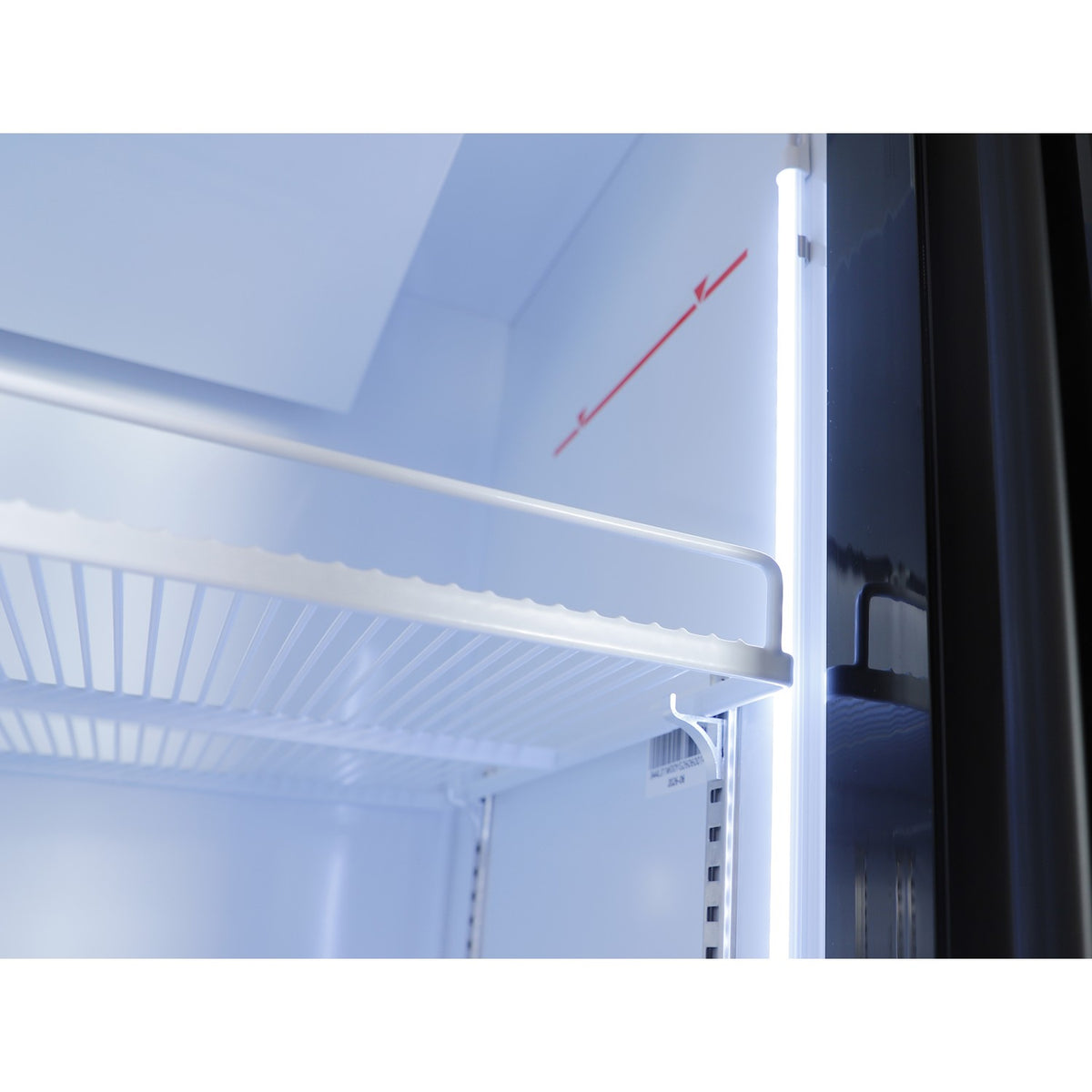 Commercial Upright Display Chiller 615L 2 Glass Door Black 900 x 580 x 1950mm - SC900