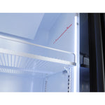 Commercial Upright Display Chiller 615L 2 Glass Door Black 900 x 580 x 1950mm - SC900
