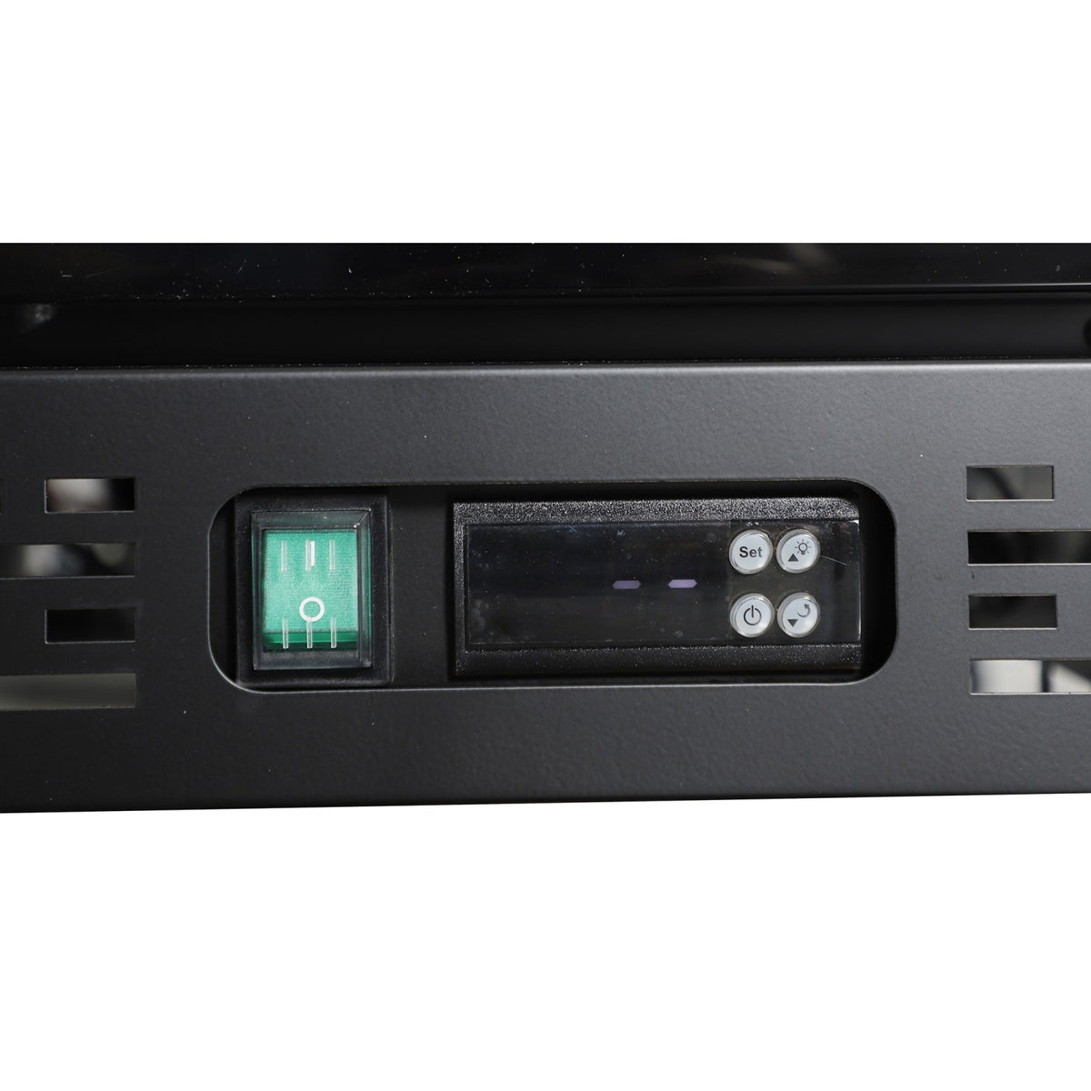 Commercial Upright Display Chiller 615L 2 Glass Door Black 900 x 580 x 1950mm - SC900