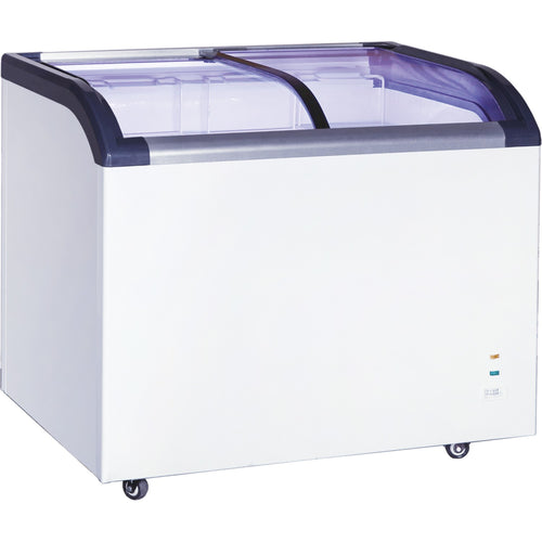 Commercial Display Chest freezer Curved sliding glass lid 190 litres - LVNT266