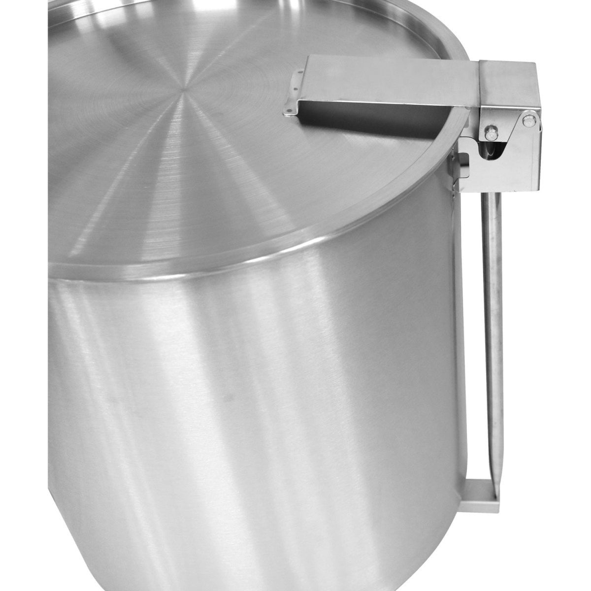 Professional Stainless Steel Pedal Waste Bin With Lid & Wheels 55 Litres - SDCP55