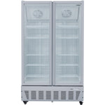 Commercial Freezer Upright 950 litres Double Hinged glass door Grey - SDF1000