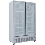 Commercial Freezer Upright 950 litres Double Hinged glass door Grey - SDF1000
