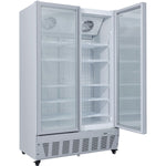 Commercial Freezer Upright 950 litres Double Hinged glass door Grey - SDF1000