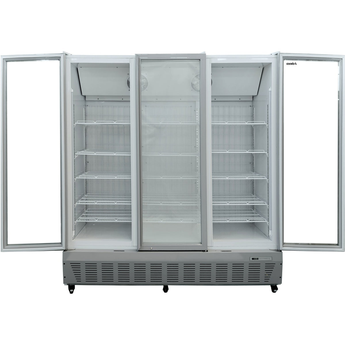 Commercial Freezer Upright 1500 litres Triple Hinged glass door Grey - SDF1500