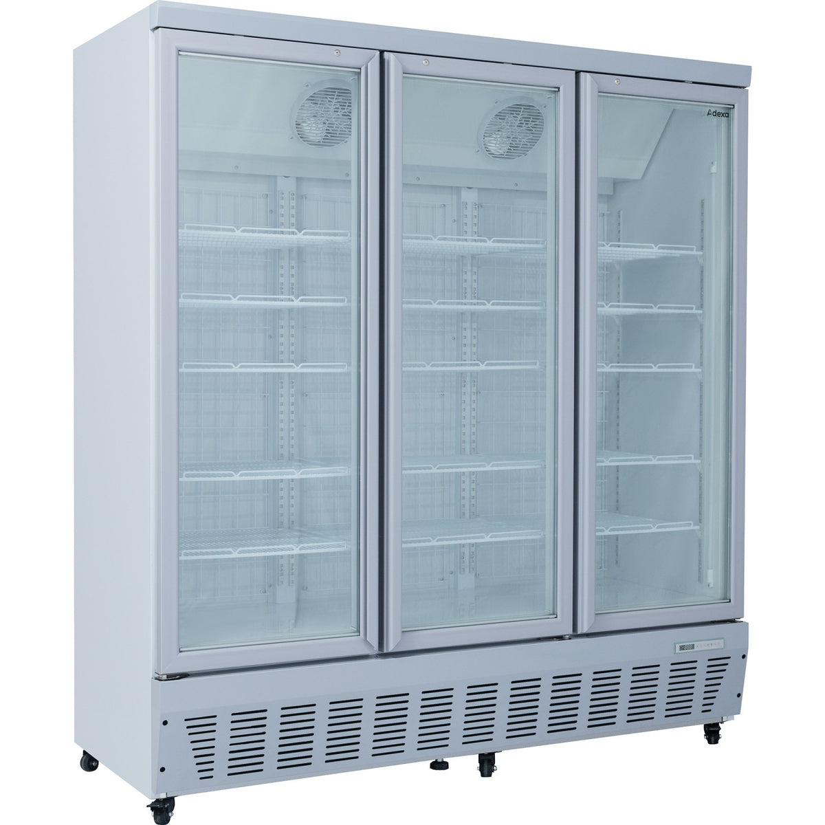 Commercial Display Freezer 1496 Litres Upright 3 Glass Doors Ventilated Cooling 1830x730x2020mm - SDT1500