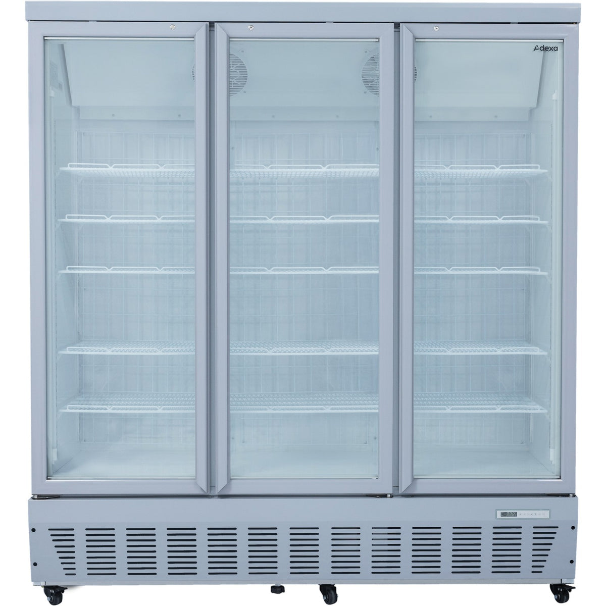 Commercial Display Freezer 1496 Litres Upright 3 Glass Doors Ventilated Cooling 1830x730x2020mm - SDT1500