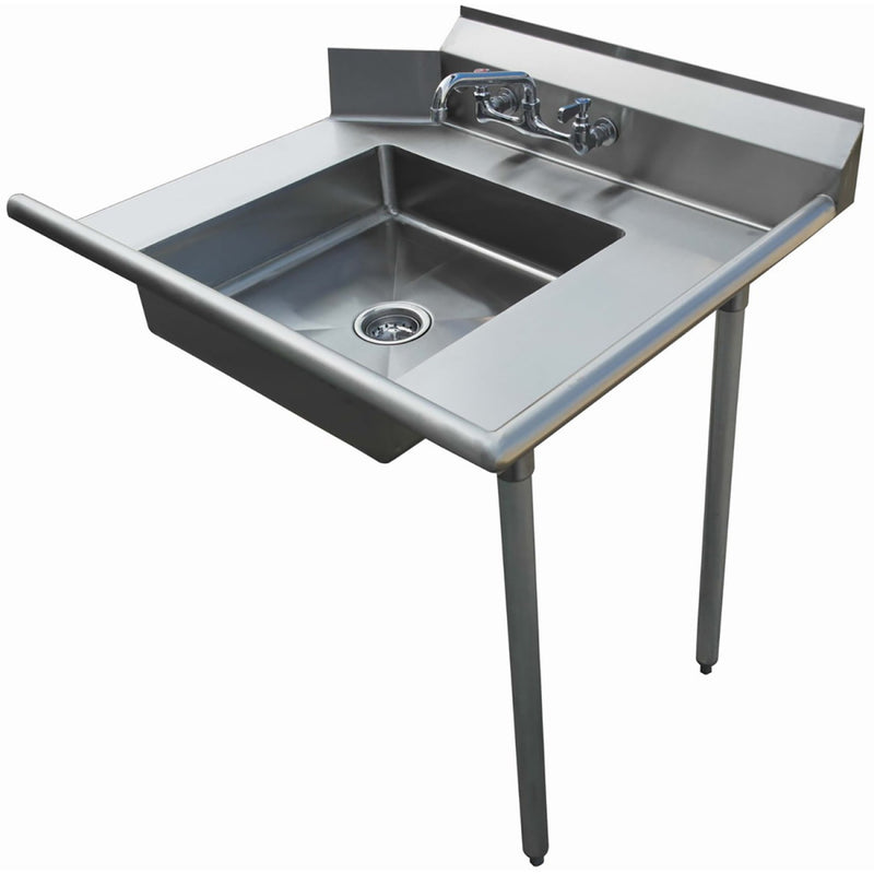 Commercial Stainless steel Pass Through Dishwasher Table with Sink Left 914mm Width - SDT36L