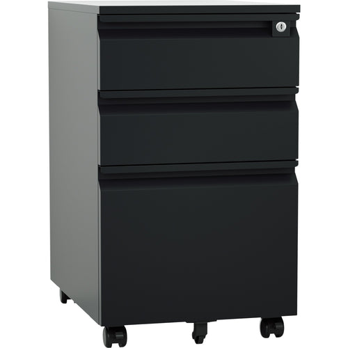 Professional Mobile Filing & Storage Cabinet 3 drawer 390x500x650mm Black - SEMC1BLACK