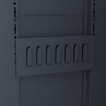 Heavy Duty Grey 2 Door Lockable Steel Tool Cabinet with 4 Shelves & Pegboard 800x400x1800mm - SETC1GREY
