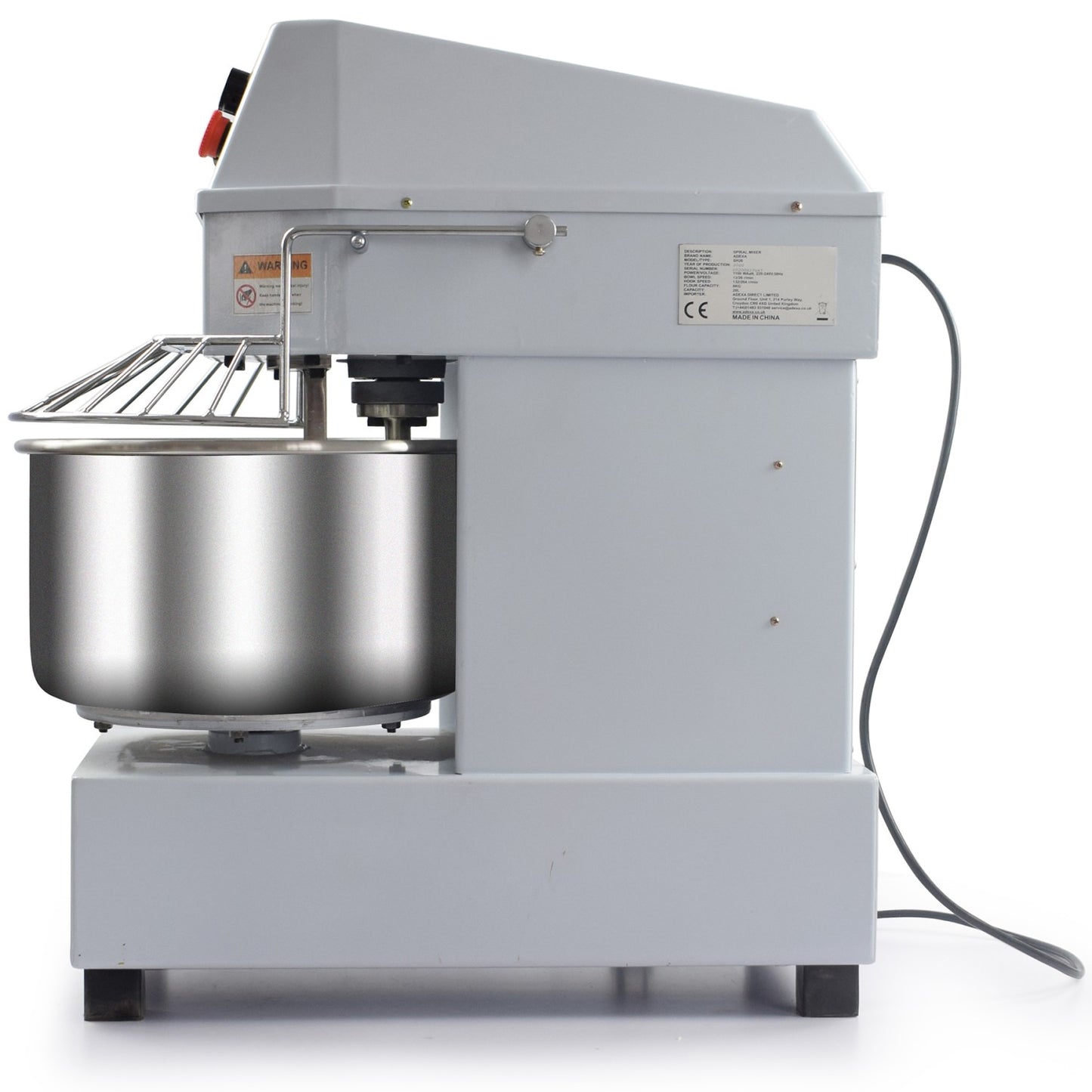 Professional 20L 2-Speed Spiral Dough Mixer – Fixed Head & Bowl (230V) | SH20