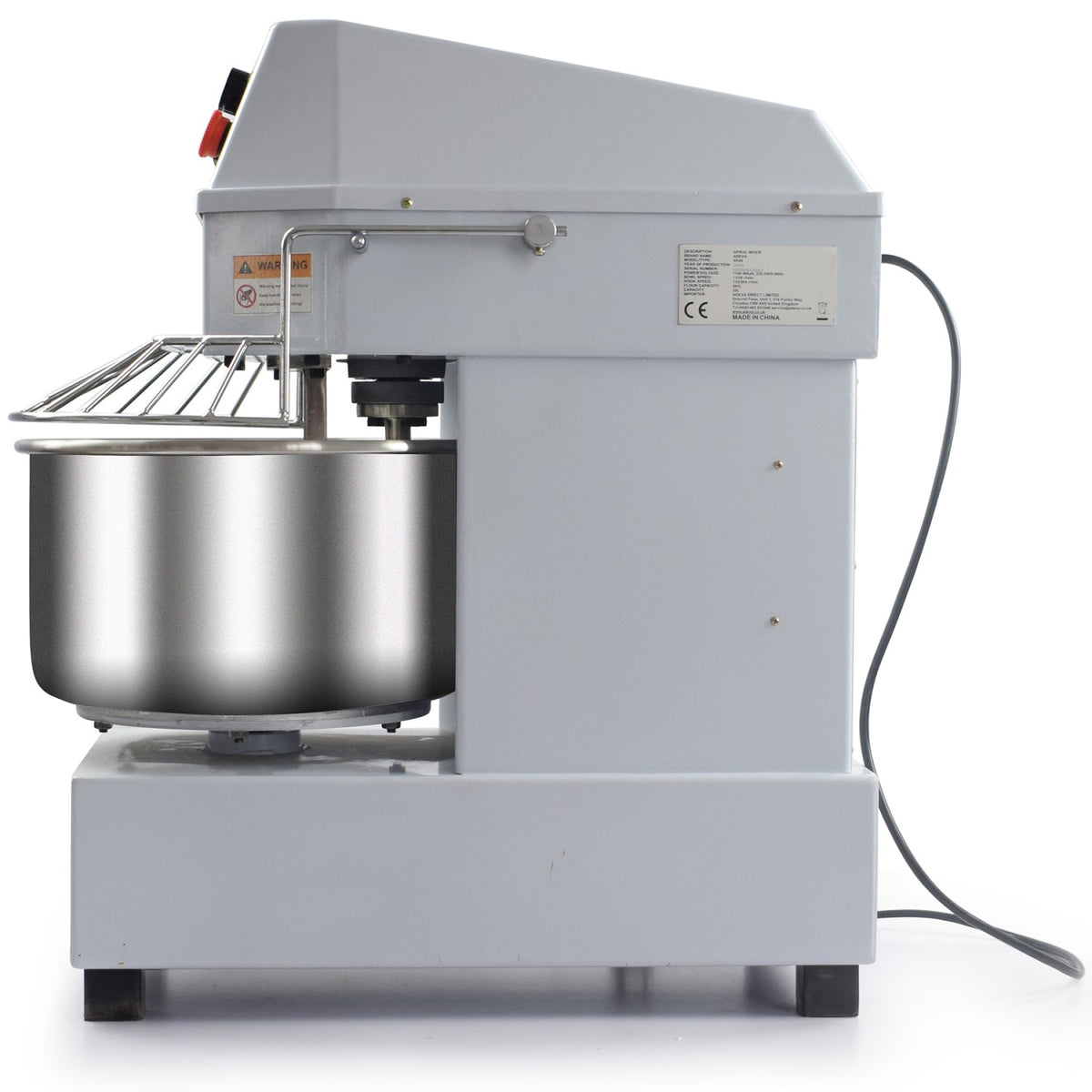 Professional Spiral Dough Mixer 20 Litres Fixed Head Fixed Bowl 2 Speeds 230V/1 Phase - SH20